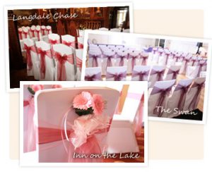 Some of our chair cover bookings