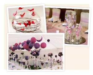 A range of centrepieces for your tables